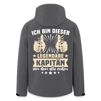 Dictons du capitaine - Veste softshell homme en polyester recyclé Stanley/Stella - noir - Dos - AI Model Male 185 light (185cm)