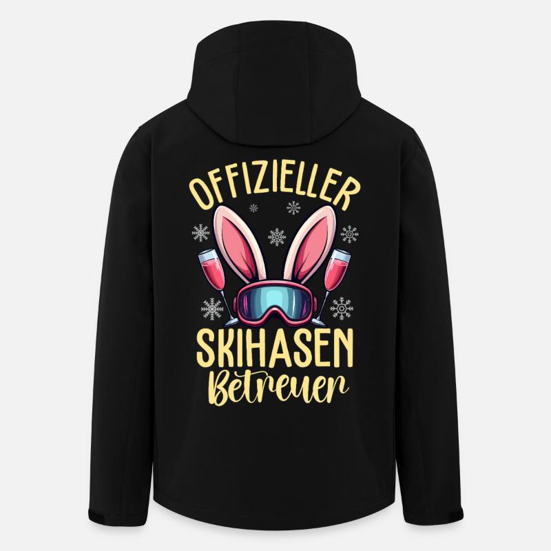 Offizieller Skihasen Betreuer - Recycelte Männer Softshell-Jacke von Stanley/Stella - Schwarz