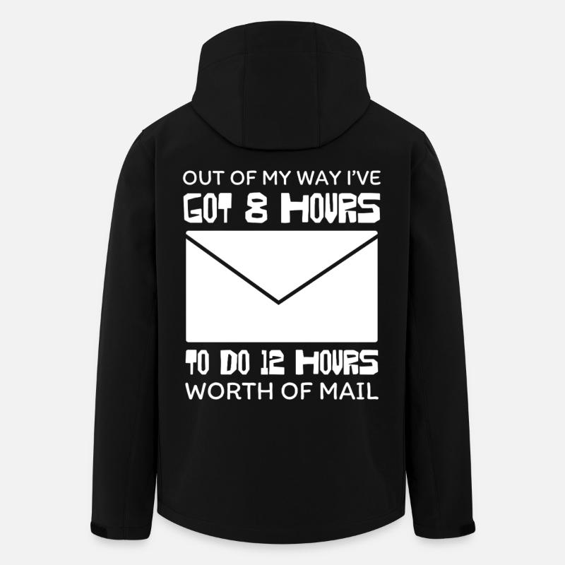 Marathon de huit heures de courriels - Veste softshell homme en polyester recyclé Stanley/Stella - noir
