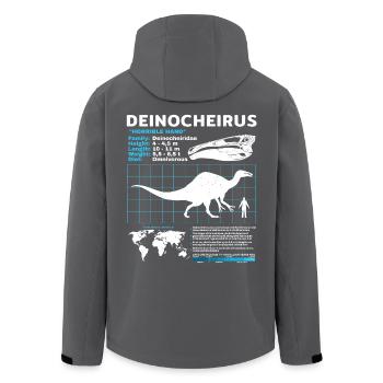 Deinocheirus Fact Sheet - Recycelte Männer Softshell-Jacke von Stanley/Stella - Schwarz - Hinten - AI Model Male 185 light (185cm)