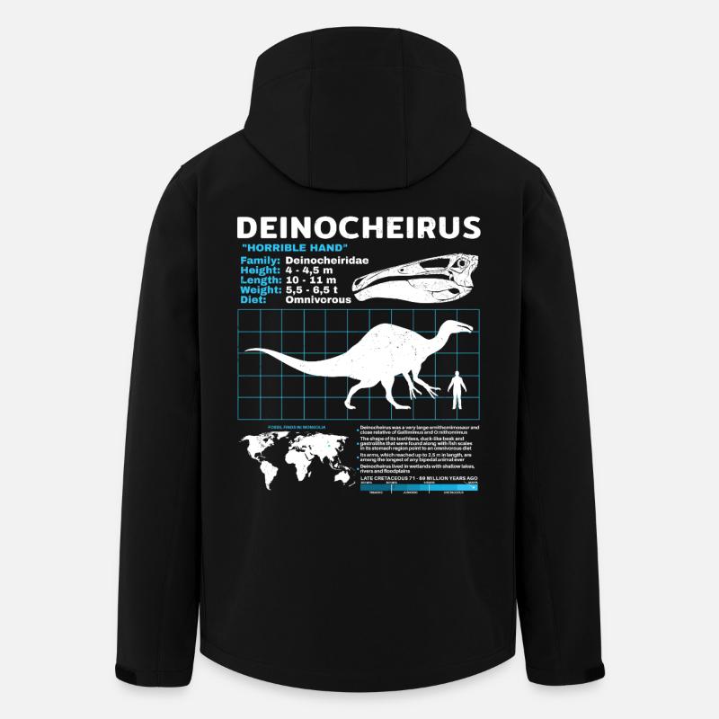 Fiche d’information de Deinocheirus - Veste softshell homme en polyester recyclé Stanley/Stella - noir