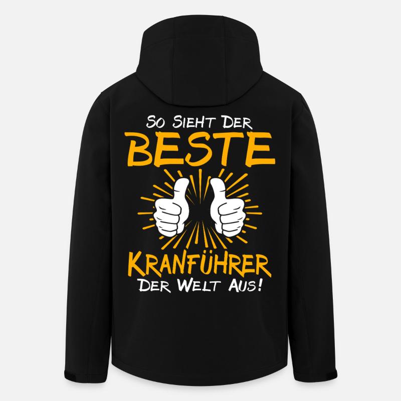 Kranführer Geschenkidee - Recycelte Männer Softshell-Jacke von Stanley/Stella - Schwarz