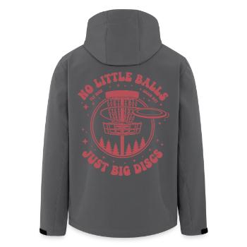 Lustiges Discgolf Keine kleinen Bälle Nur große Scheiben - Recycelte Männer Softshell-Jacke von Stanley/Stella - Schwarz - Hinten - AI Model Male 185 light (185cm)