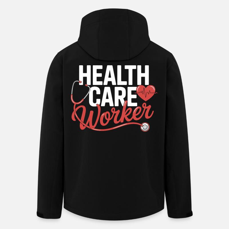 Gesundheitsfachkraft Emblem - Recycelte Männer Softshell-Jacke von Stanley/Stella - Schwarz