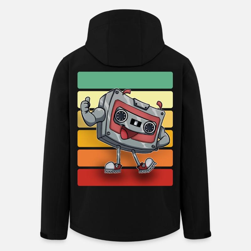 Kassette - Recycelte Männer Softshell-Jacke von Stanley/Stella - Schwarz