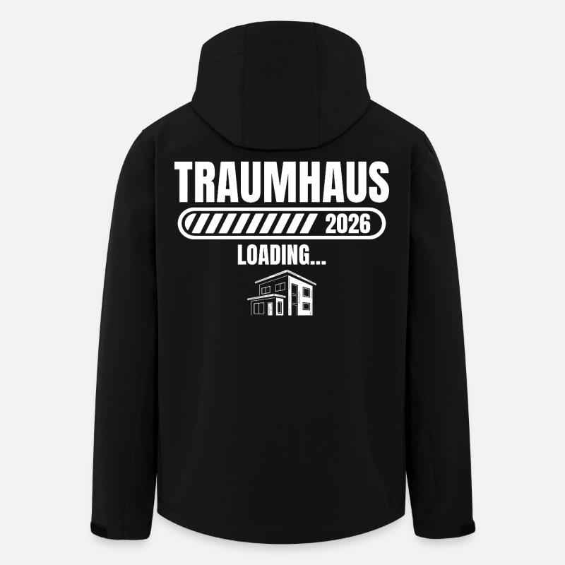 Hausbau 2026 Traumhaus loading Baugeber - Men’s Recycled Softshell Jacket by Stanley/Stella - black
