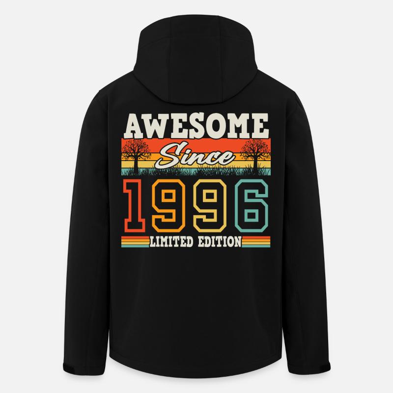 1996 Jahrgang geboren 30. Geburtstag Geschenk - Recycelte Männer Softshell-Jacke von Stanley/Stella - Schwarz