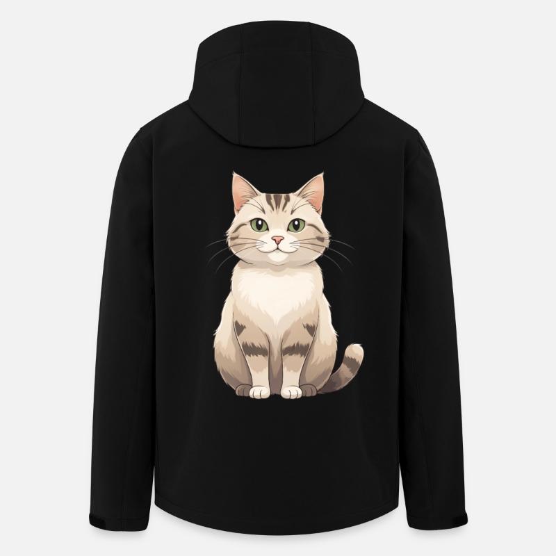 Cat lover in pastel fur - Men’s Recycled Softshell Jacket by Stanley/Stella - black