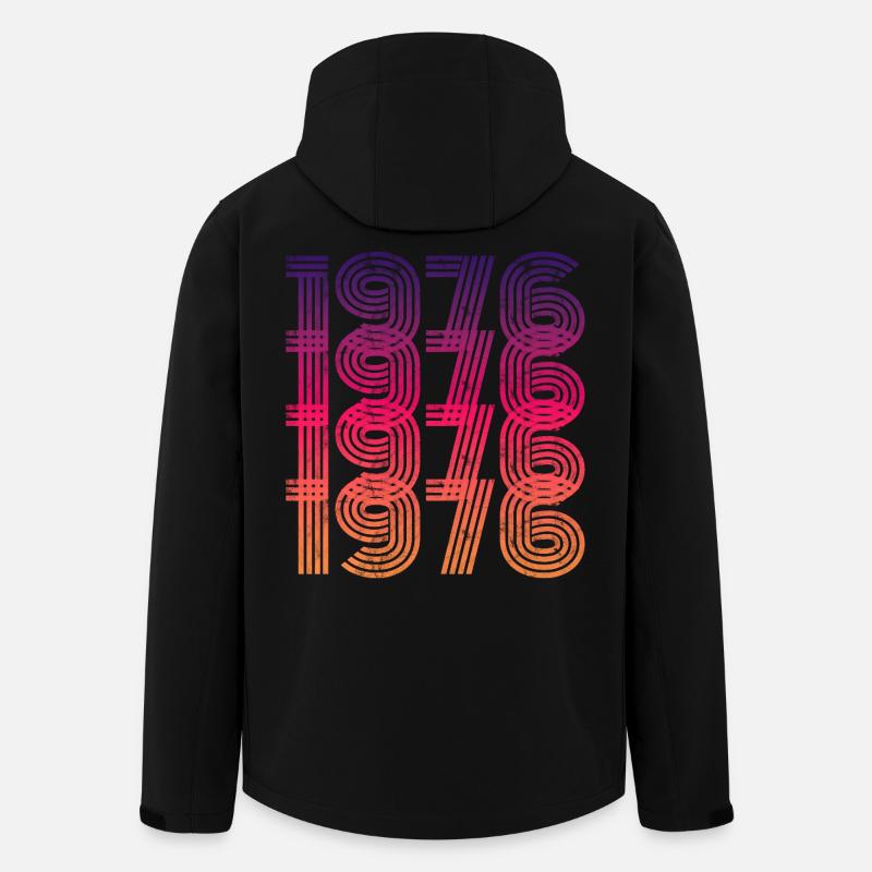 Vintage 1976 - Recycelte Männer Softshell-Jacke von Stanley/Stella - Schwarz