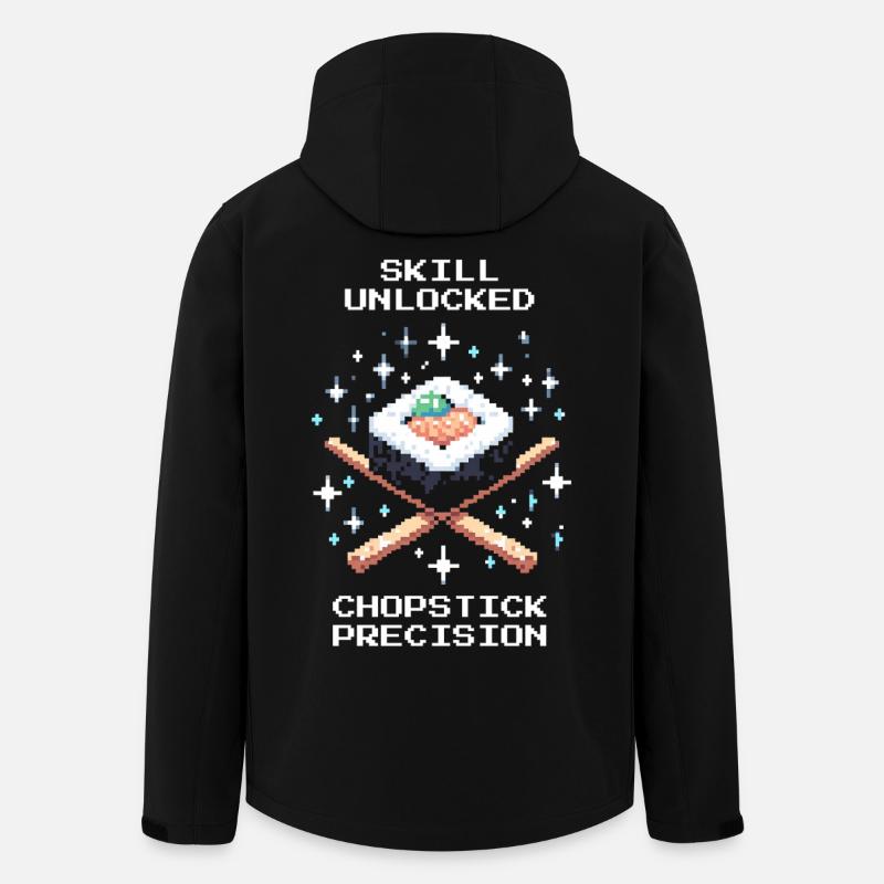 Skill freigeschaltet | Stäbchen Präzision - Recycelte Männer Softshell-Jacke von Stanley/Stella - Schwarz