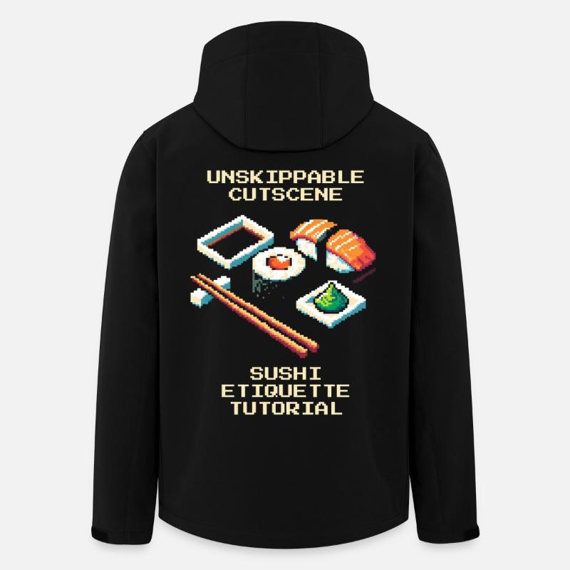 Unstoppable Cutscene | Sushi Etiquette Tutorial - Men’s Recycled Softshell Jacket by Stanley/Stella - black