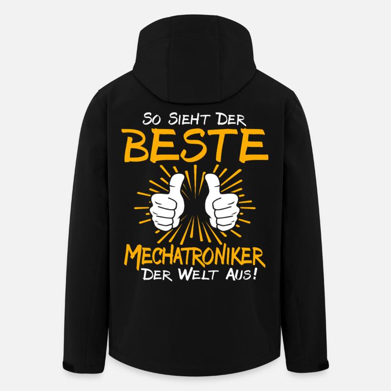 Mechatronics Technician Gift Idea - Men’s Recycled Softshell Jacket by Stanley/Stella - black