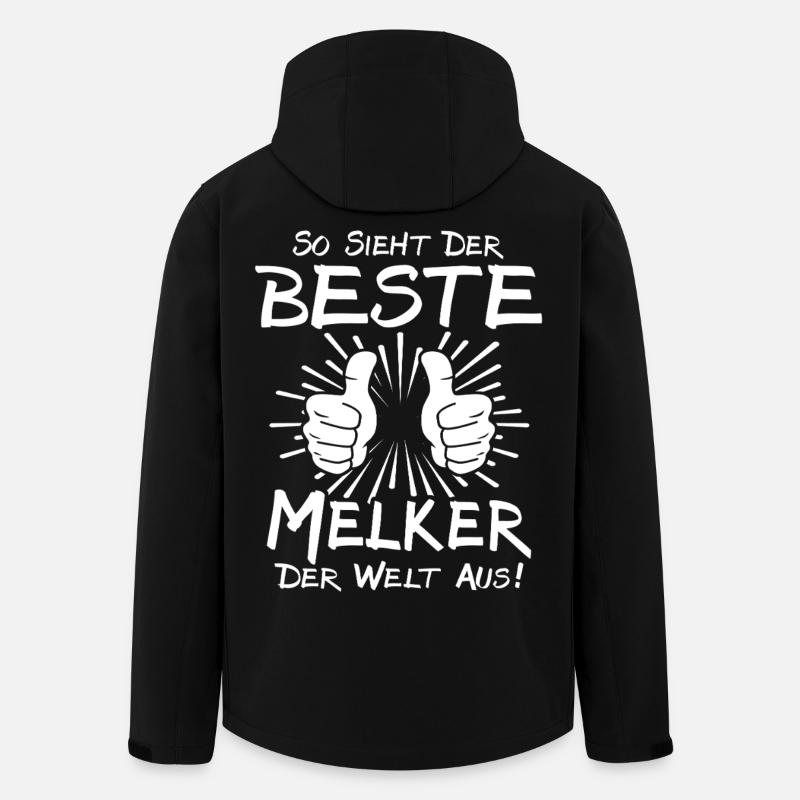 Bester Melker - Recycelte Männer Softshell-Jacke von Stanley/Stella - Schwarz