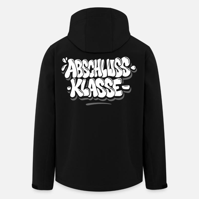 Abschlussklasse Graffiti - Recycelte Männer Softshell-Jacke von Stanley/Stella - Schwarz