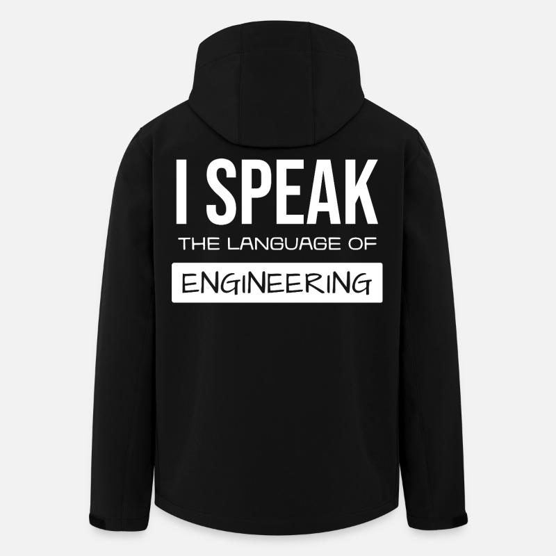 I Speak Engineering Glyphs - Men’s Recycled Softshell Jacket by Stanley/Stella - black