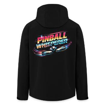 Joueur de flipper Whisperer - Veste softshell homme en polyester recyclé Stanley/Stella - noir - Dos - AI Model Male 185 light (185cm)