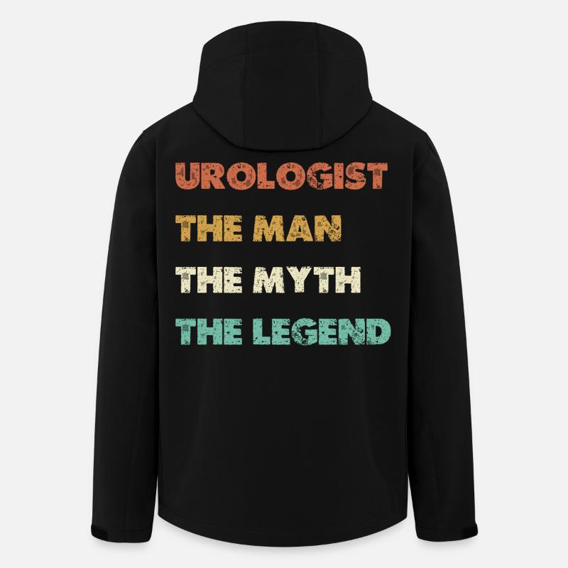 Urologe Der Mann Mythos Legende - Recycelte Männer Softshell-Jacke von Stanley/Stella - Schwarz