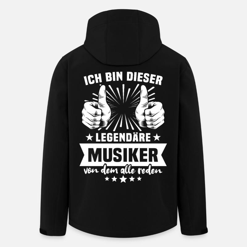Musiker Legende - Recycelte Männer Softshell-Jacke von Stanley/Stella - Schwarz