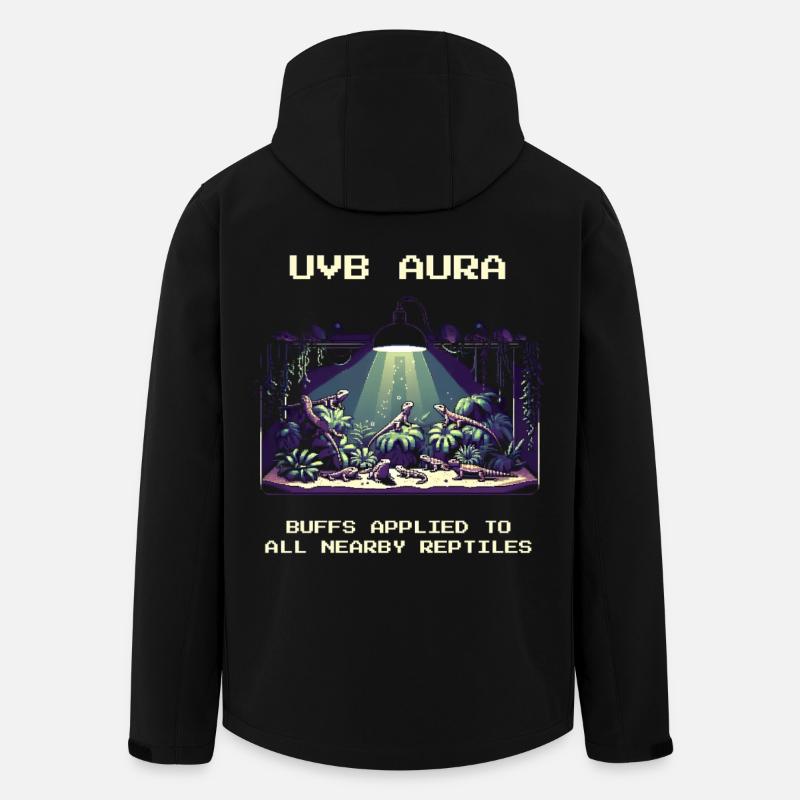 UVB-Aura aktiv | Terrarium Licht Reptilien - Recycelte Männer Softshell-Jacke von Stanley/Stella - Schwarz