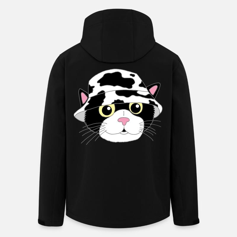 The kitten and its hat - Men’s Recycled Softshell Jacket by Stanley/Stella - black