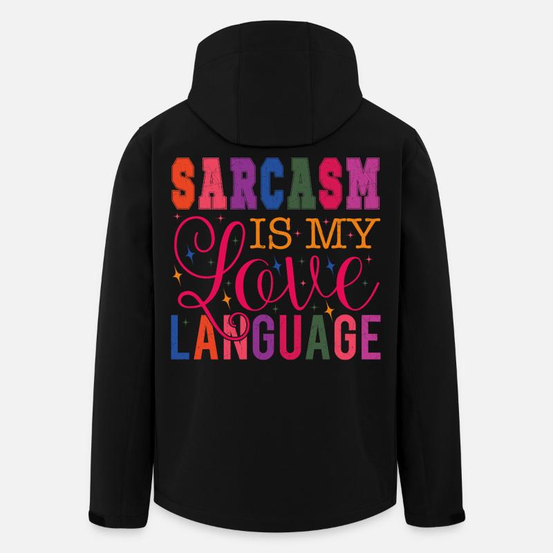 Sarcasm is my Love Language - Recycelte Männer Softshell-Jacke von Stanley/Stella - Schwarz