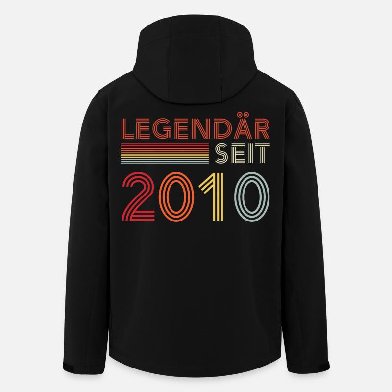 Legendary since 2010 man's birthday - Men’s Recycled Softshell Jacket by Stanley/Stella - black