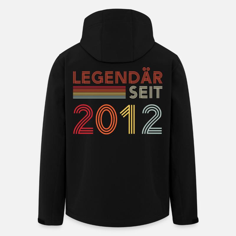 Legendary since 2012 man's birthday - Men’s Recycled Softshell Jacket by Stanley/Stella - black