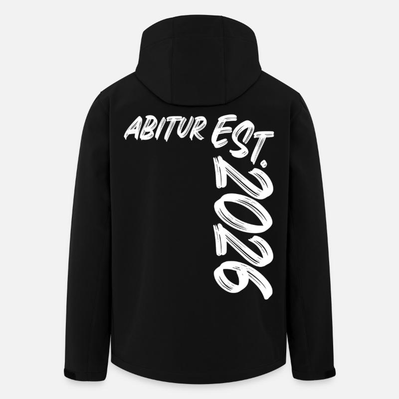 Abitur Est 2026  - Recycelte Männer Softshell-Jacke von Stanley/Stella - Schwarz