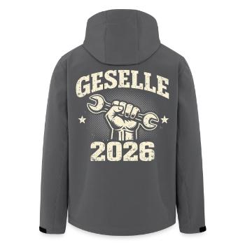 Concours de compagnon 2026 Réussi Don - Veste softshell homme en polyester recyclé Stanley/Stella - noir - Dos - AI Model Male 185 light (185cm)