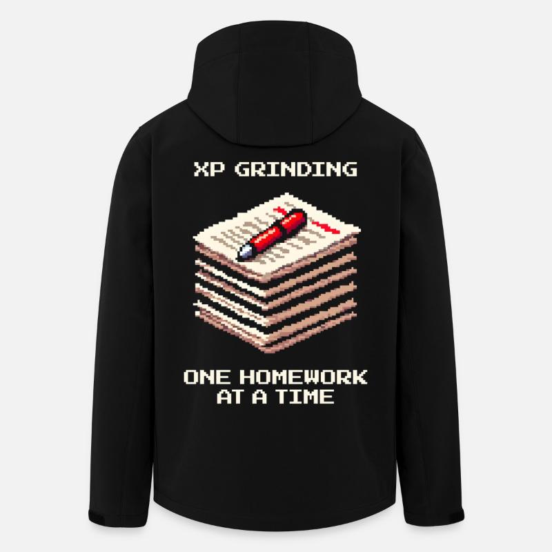 XP Grind : Devoirs pour devoirs | École - Veste softshell homme en polyester recyclé Stanley/Stella - noir