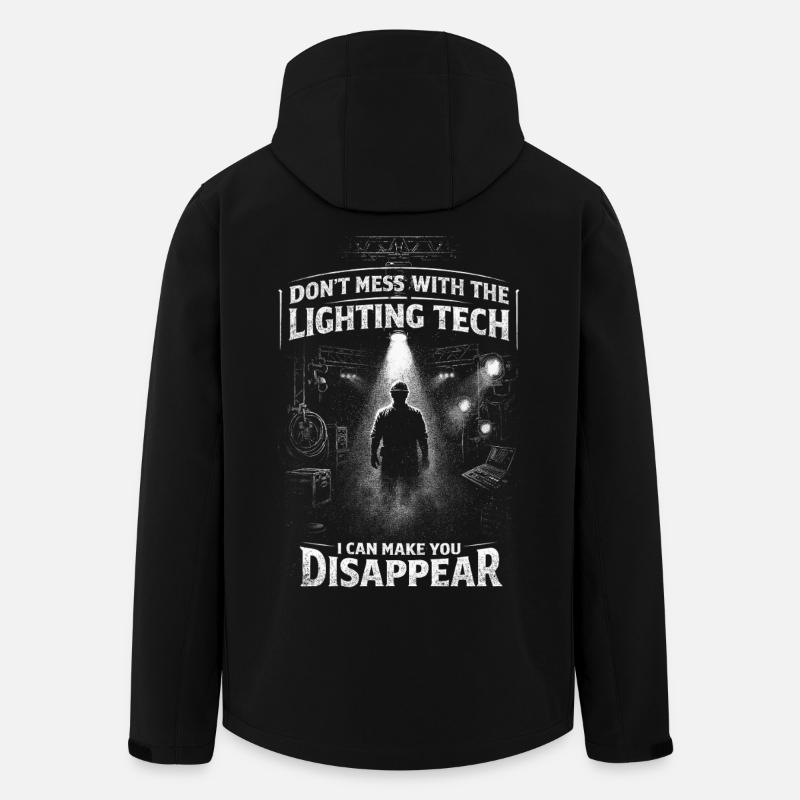 Lichttechniker Beleuchtungstechniker - Recycelte Männer Softshell-Jacke von Stanley/Stella - Schwarz