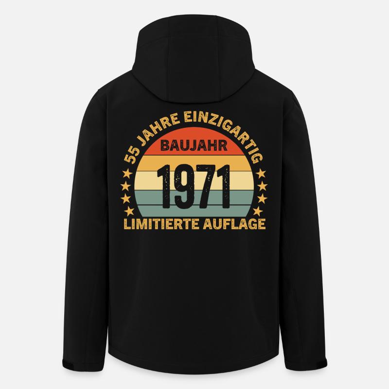 55 ANS D’ÉDITION LIMITÉE UNIQUE - Veste softshell homme en polyester recyclé Stanley/Stella - noir