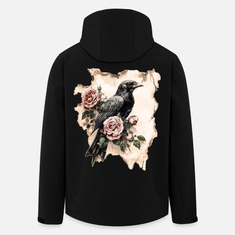 Rabe - Recycelte Männer Softshell-Jacke von Stanley/Stella - Schwarz