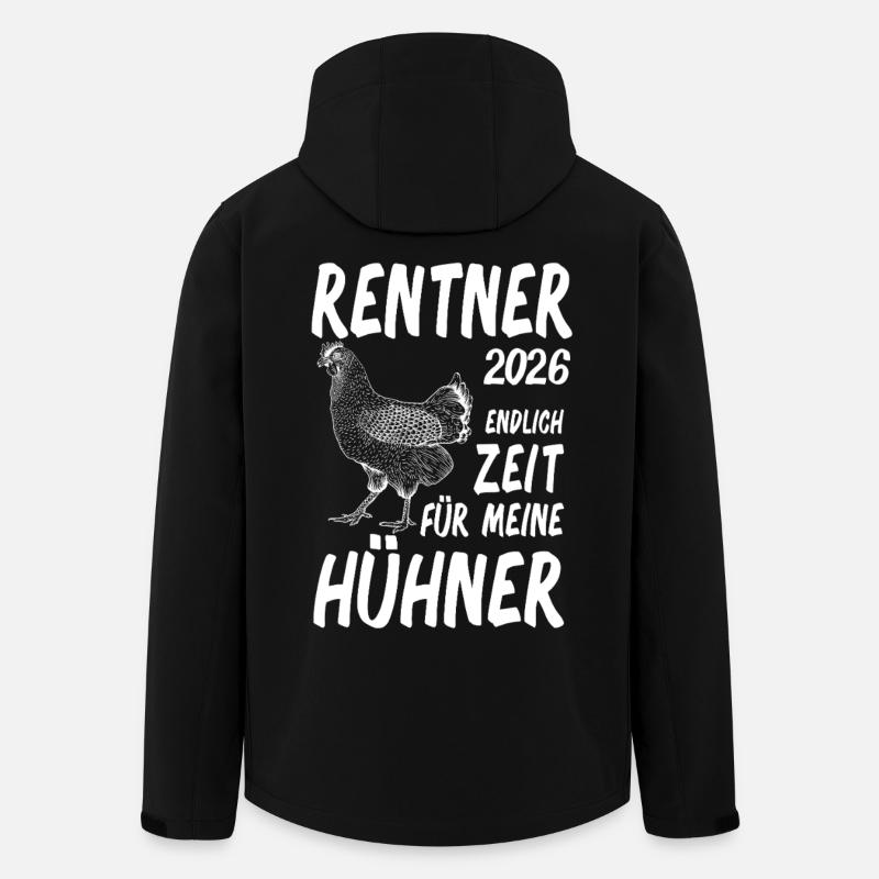 Pensioners 2026 chickens - Men’s Recycled Softshell Jacket by Stanley/Stella - black