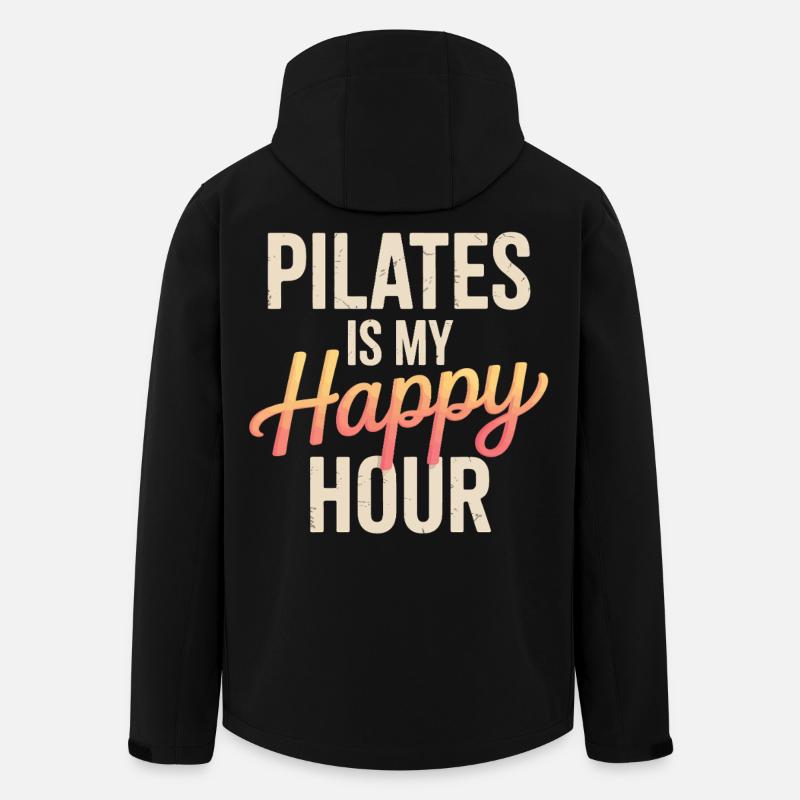 Pilates is my happy hour - Men’s Recycled Softshell Jacket by Stanley/Stella - black