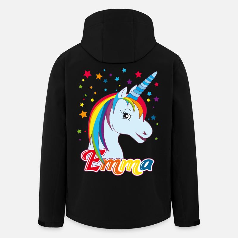 Emma, Mädchenname, Lieblingsname - Recycelte Männer Softshell-Jacke von Stanley/Stella - Schwarz