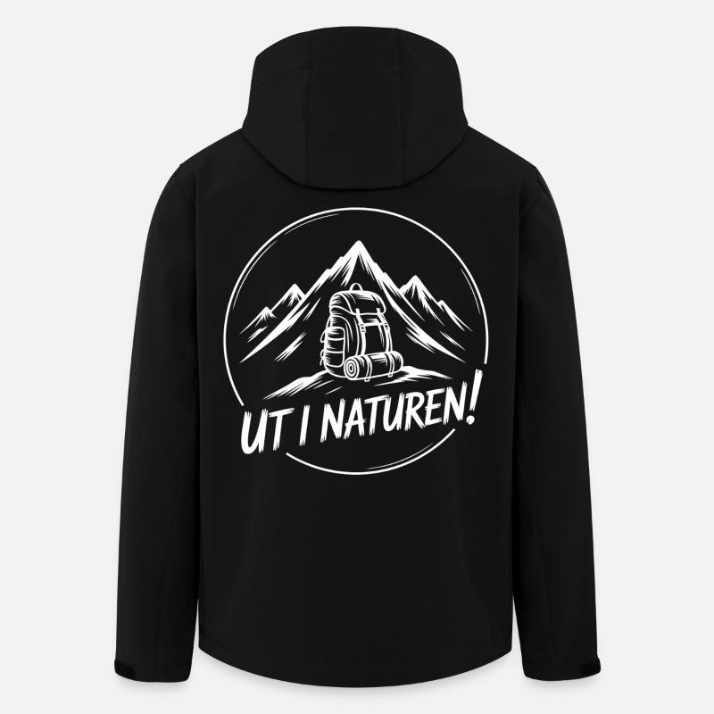 Abenteuer-Rucksackwandern - Recycelte Männer Softshell-Jacke von Stanley/Stella - Schwarz