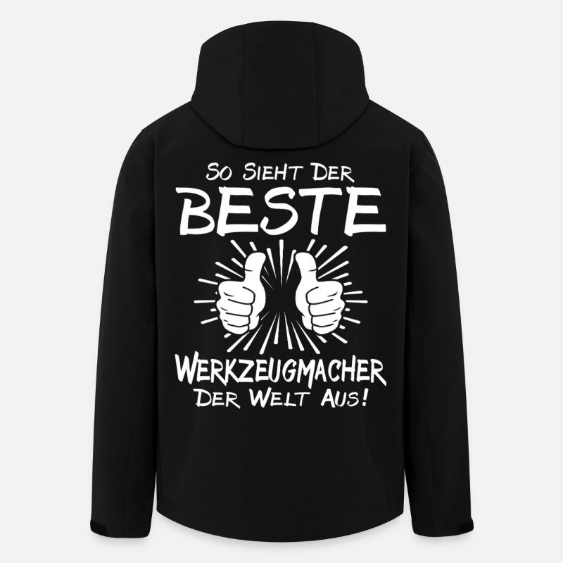 Bester Werkzeugmacher - Recycelte Männer Softshell-Jacke von Stanley/Stella - Schwarz
