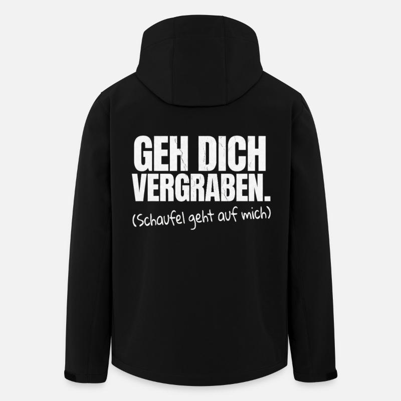 Va enterrer ton sarcasme en disant - Veste softshell homme en polyester recyclé Stanley/Stella - noir