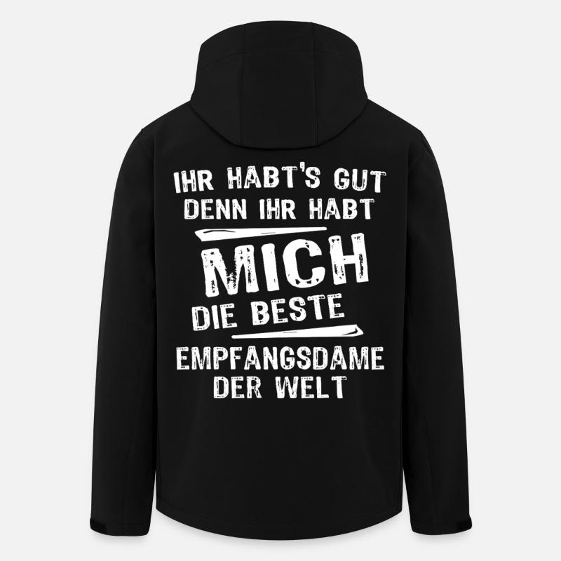 Receptionist - Men’s Recycled Softshell Jacket by Stanley/Stella - black