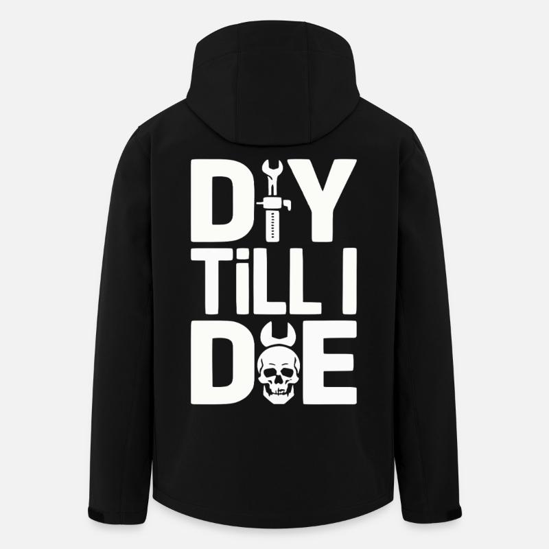 DIY Till I Die Statement - Recycelte Männer Softshell-Jacke von Stanley/Stella - Schwarz