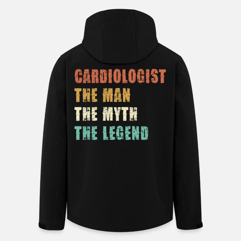 Kardiologe: Mann, Mythos, Legende - Recycelte Männer Softshell-Jacke von Stanley/Stella - Schwarz