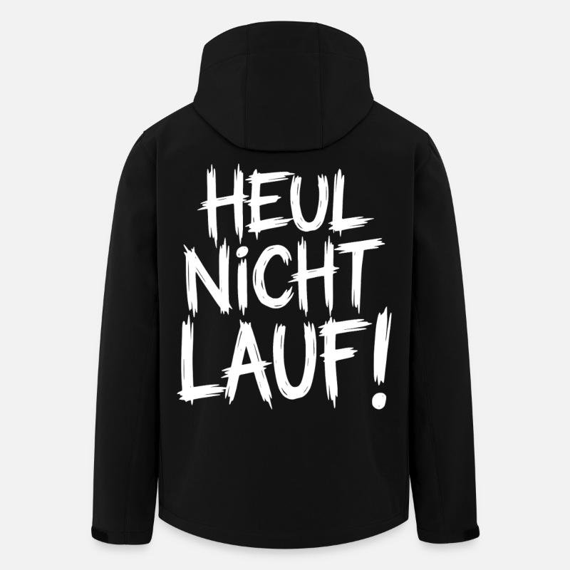 Heul nicht Lauf! - Recycelte Männer Softshell-Jacke von Stanley/Stella - Schwarz
