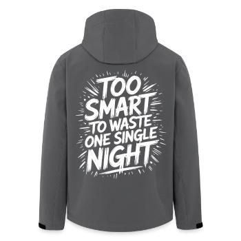 Trop malin pour perdre une nuit Nachtschwärmer - Veste softshell homme en polyester recyclé Stanley/Stella - noir - Dos - AI Model Male 185 light (185cm)