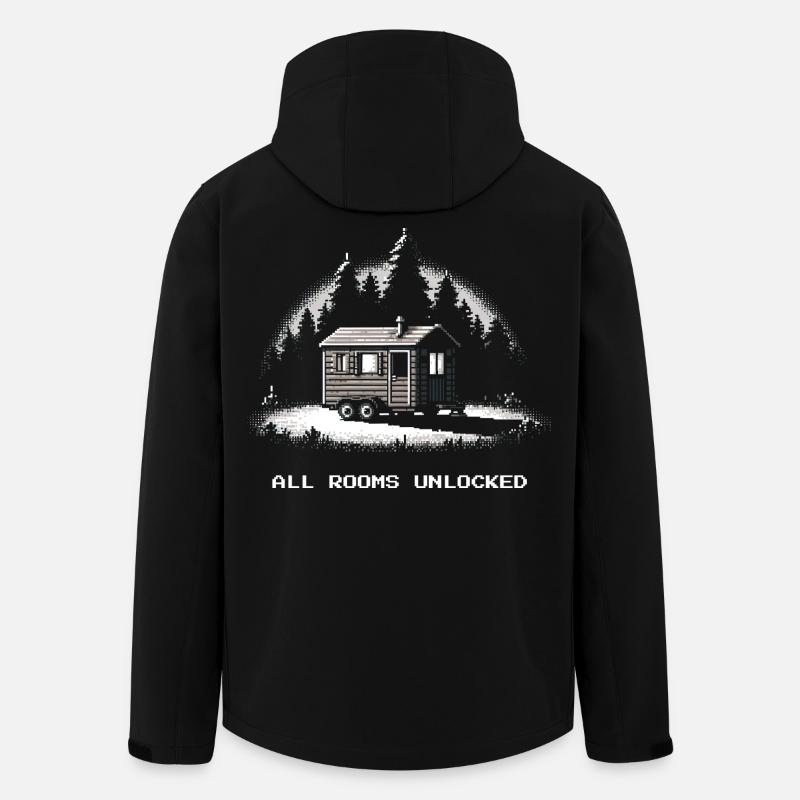 All rooms unlocked | Tiny House - Men’s Recycled Softshell Jacket by Stanley/Stella - black