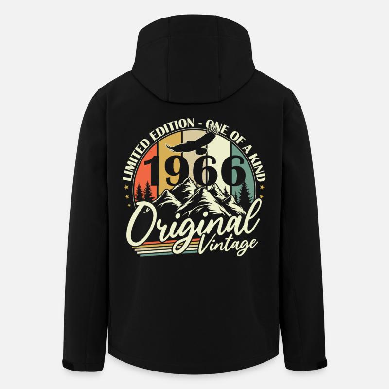 Original 1966 Jahrgang Vintage Geburtstag Geschenk - Recycelte Männer Softshell-Jacke von Stanley/Stella - Schwarz