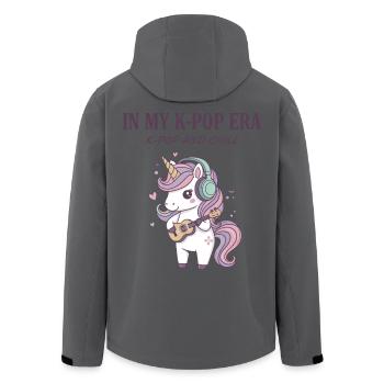 In meiner K-Pop-Ära K-Pop und entspannter Einhorn-Kpop-Musik - Recycelte Männer Softshell-Jacke von Stanley/Stella - Schwarz - Hinten - AI Model Male 185 light (185cm)
