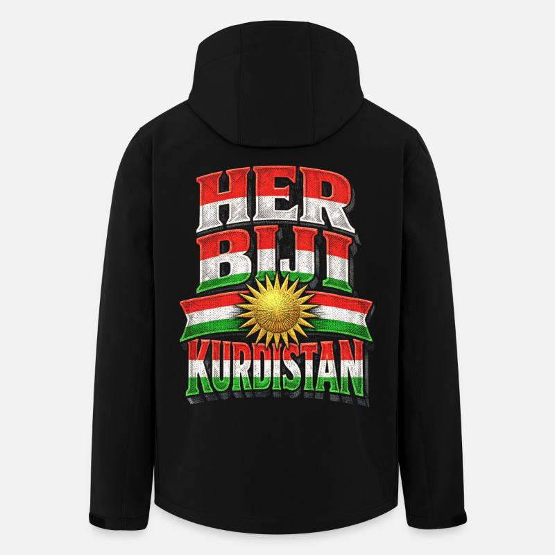 Her Biji Kurdistan Kurde Kurden - Recycelte Männer Softshell-Jacke von Stanley/Stella - Schwarz