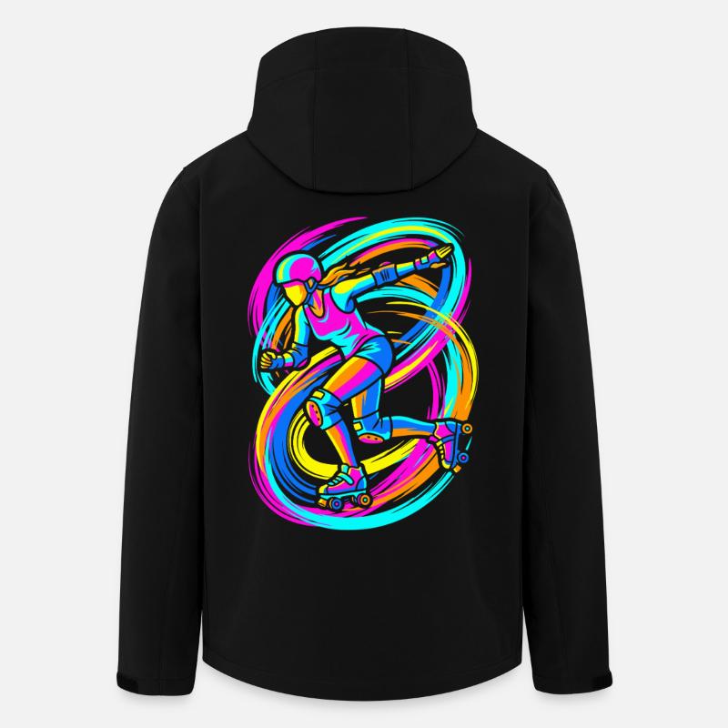 Rollschuhläuferin - Recycelte Männer Softshell-Jacke von Stanley/Stella - Schwarz