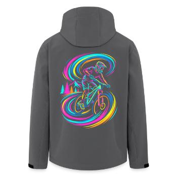 Vététiste - Veste softshell homme en polyester recyclé Stanley/Stella - noir - Dos - AI Model Male 185 light (185cm)